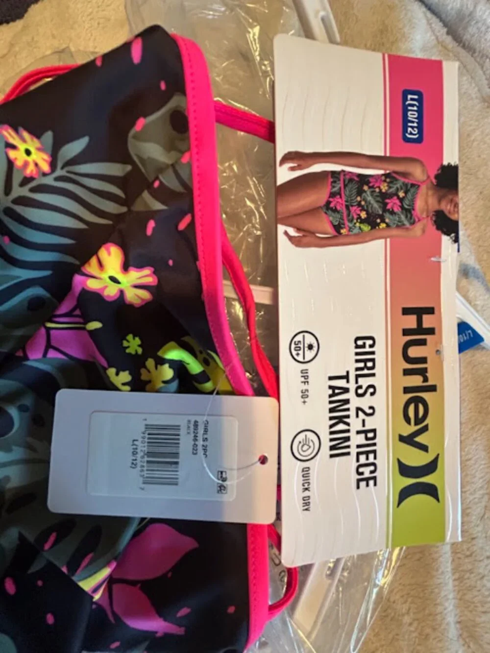 New! Hurley Girls 2-Piece Tankini - fun and sylish!